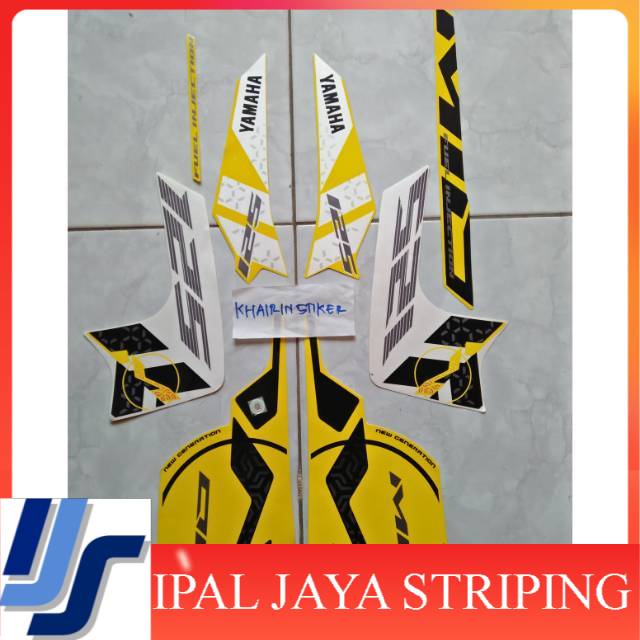 Stiker Striping mio m3 2015 kuning