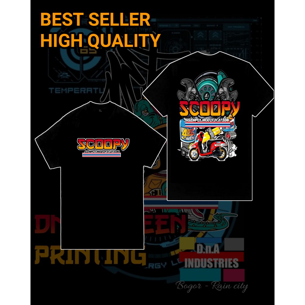 Kaos Motor Scoopy Scopy Modifikasi Pakaian Atasan Pria Baju Distro