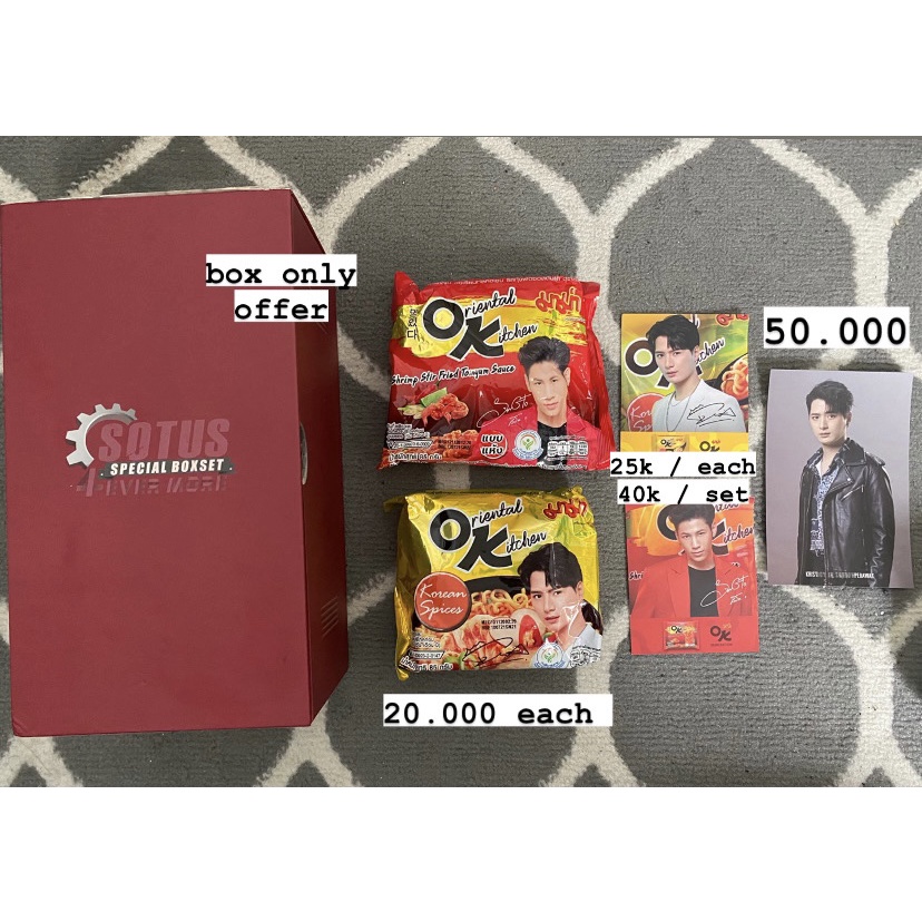 MAMA OK KRIST SINGTO MIE & POSTCARD KRIST PC BDC