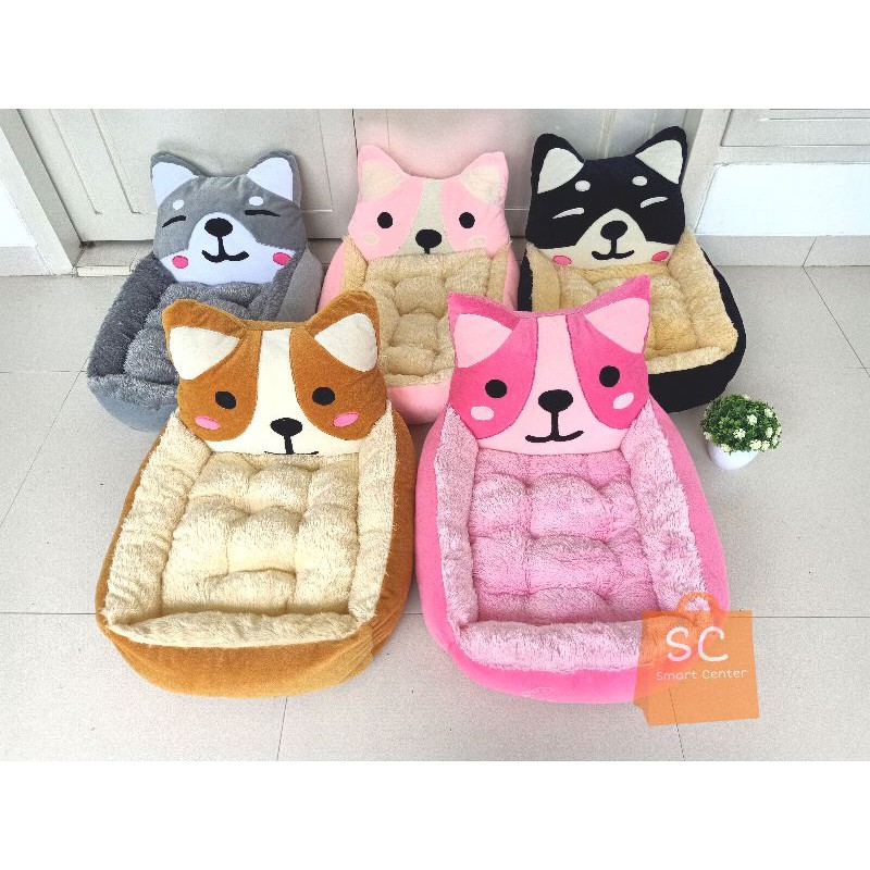 Tempat Tidur Kucing Anjing Matras Removable Model Teddy Golden Kasur