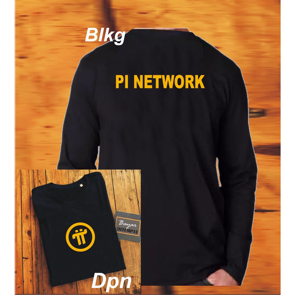 Kaos/T-shirt cewek/cowok PI network depan belakang keren bisa cod pria wanita trending viral unisex