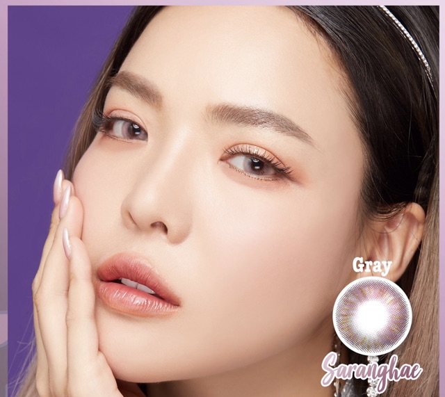 Softlens eos dunia 4t orange blue violet saranghae gray brown dan blue