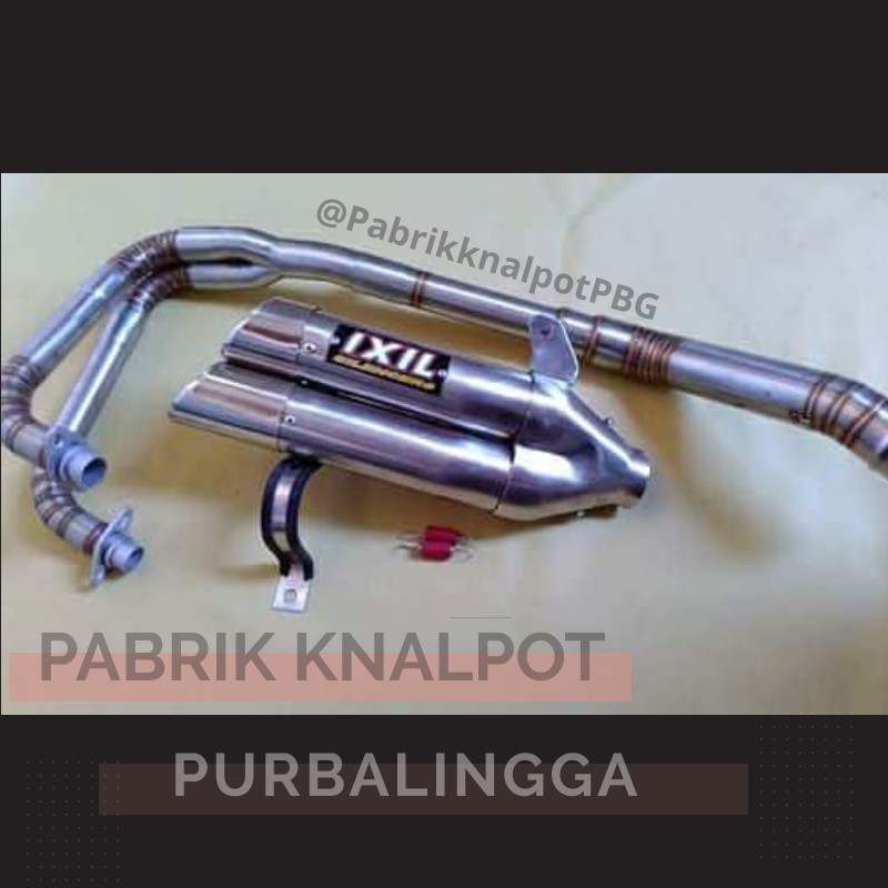 Produk Terlaris KnalpoT Ixil Black FULLCACING Motor Racing Grosir Murah R25 NMAX NINJA CB NEW