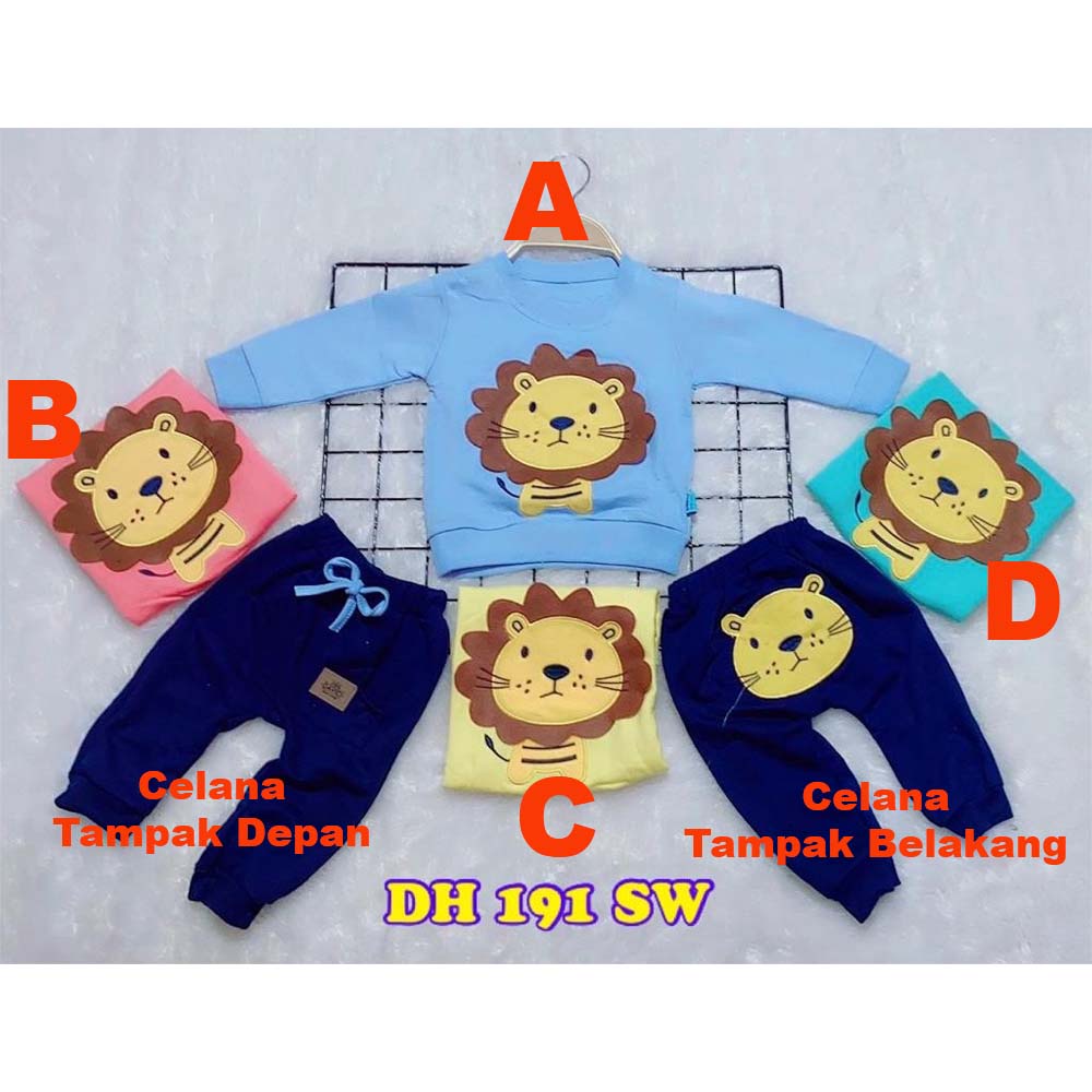 Baju Bayi Setelan Sweater Nyaman Lucu Lengan panjang Davici Lion