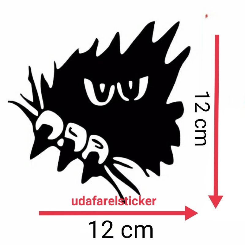 STICKER CUTTING KARAKTER MOBIL MOTOR LAPTOP DLL