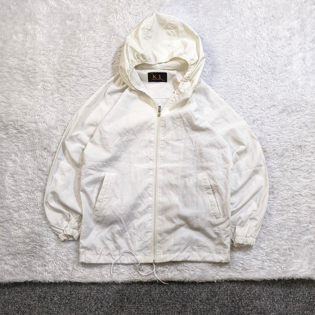 249 - Jaket Parasut Pria K1 Windbreaker Sport Olahraga Second Murah Bekas Original