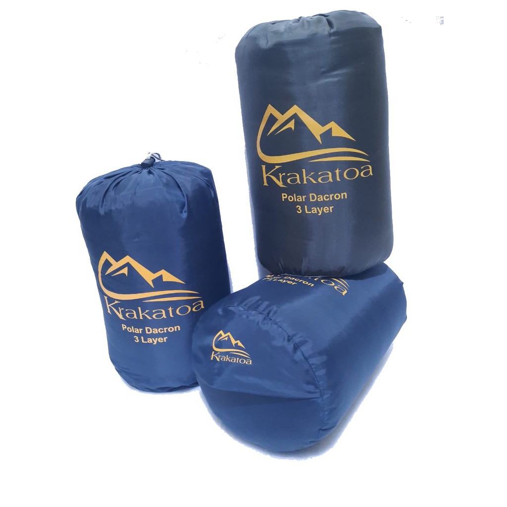 【Bisa COD】 Paket` Sleeping Bag Dacron 3 Lapis Tebal 4 OZ &amp; Matras` SleepingBag Kantong Dakron Layer