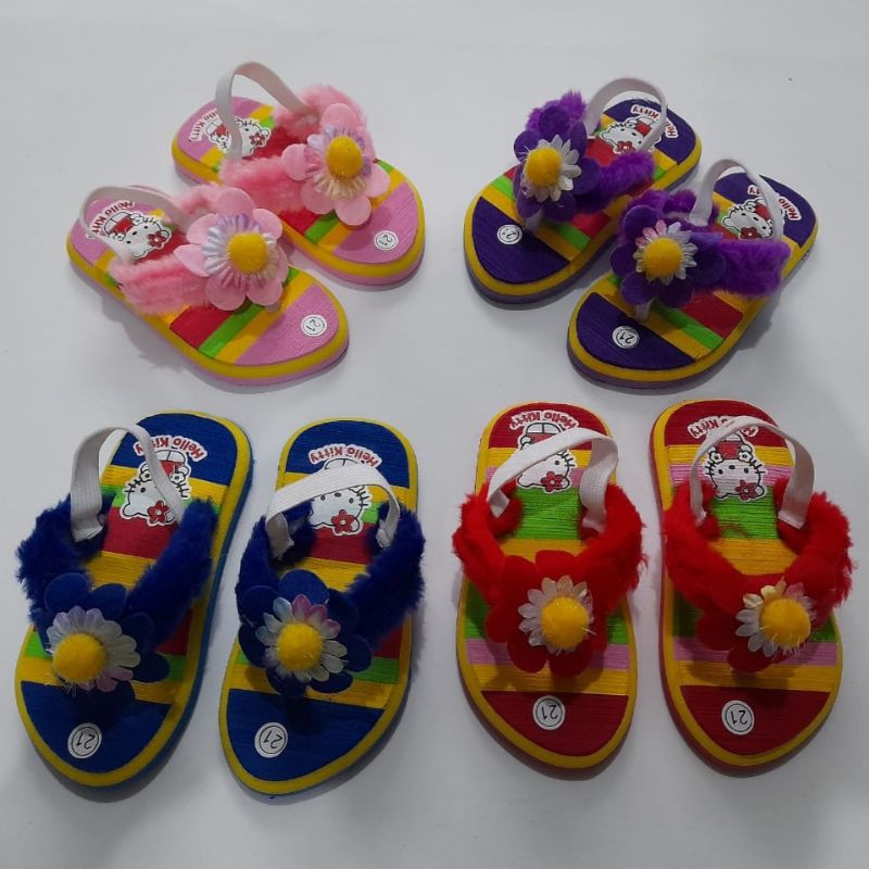 Sandal Bayi Sandal Baby Kids Bunga 6 18 Bulan