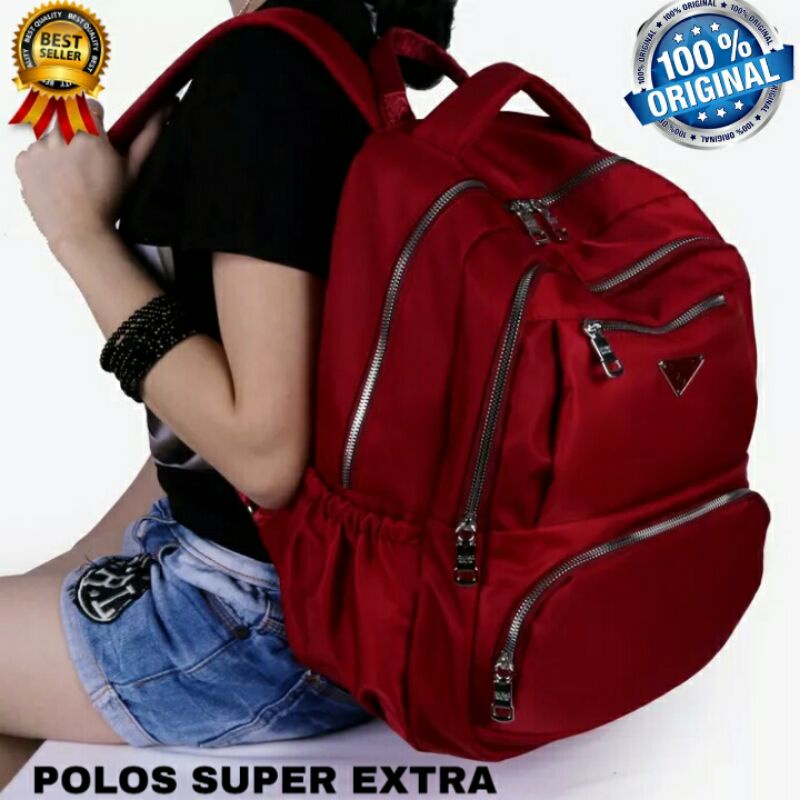 ORIGINAL Tas Ransel CHIBAO Laptop Wanita JUMBO 14 Inch Anti Air SUPER Terbaru