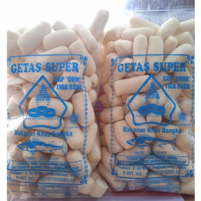 

Getas Super Cap Obor Tiga Roda Panjang kantong biru 250 Gram