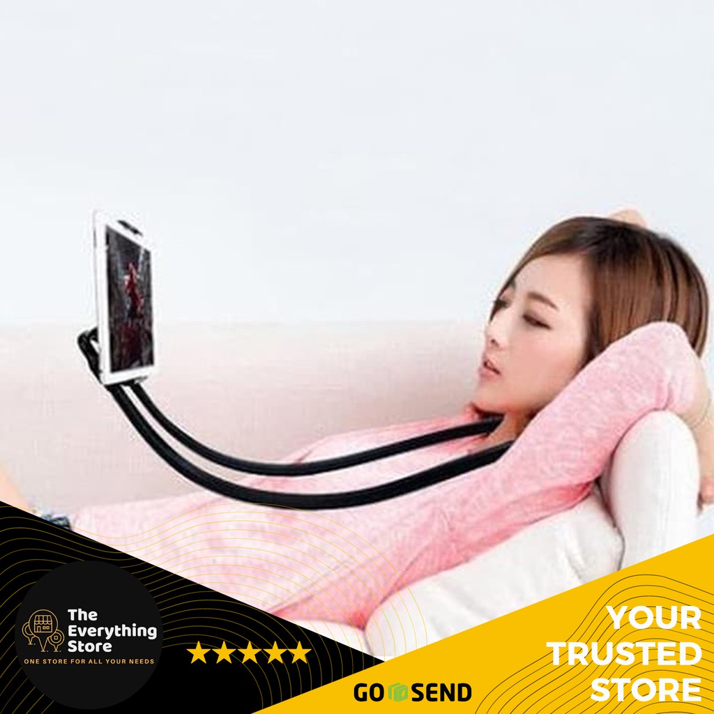 LAZY NECK / HOLDER SANTAI/HOLDER HANDPHONE LEHER SANTAI BELi 1 DAPAT 2