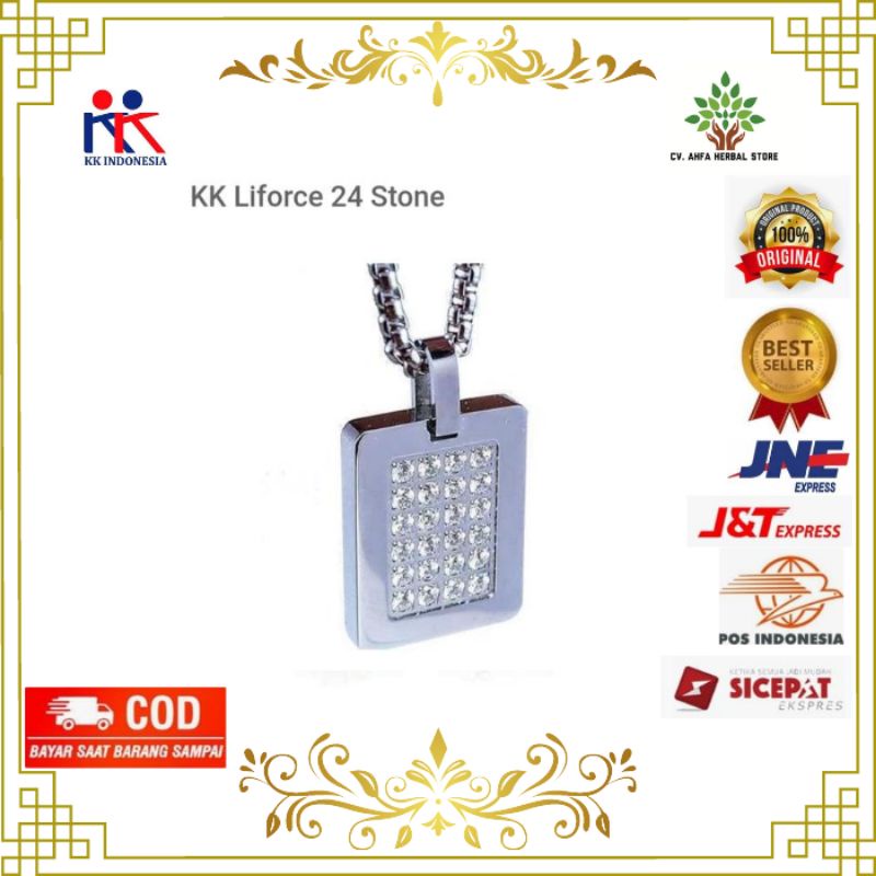 KK Liforce 24 Stone/ Kalung Kesehatan/ Kalung Peredam Radiasi