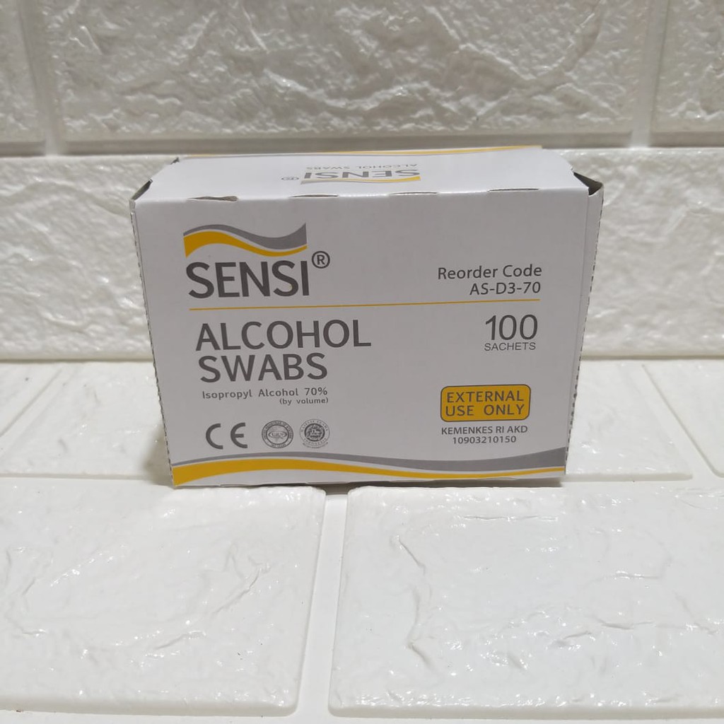 Alkohol Swab Sensi / Tissu Alkohol/Kapas Alkohol