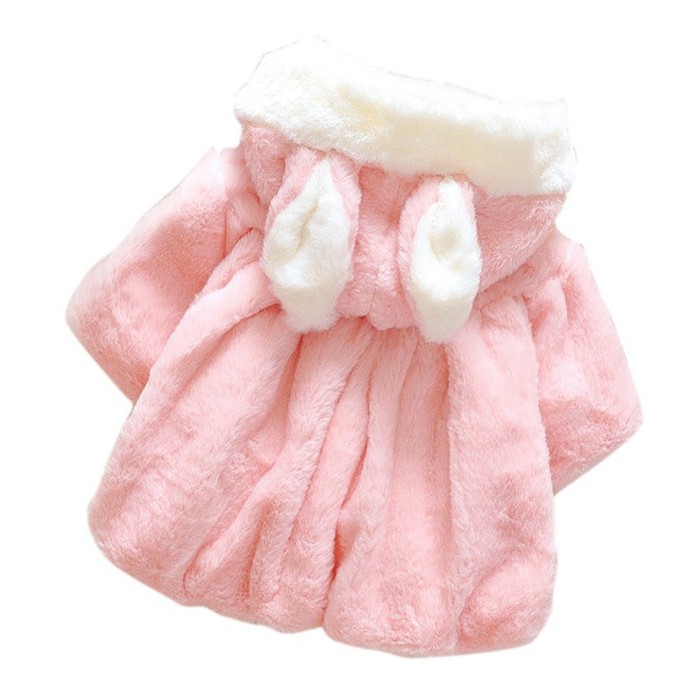 terlaris Pakaian hangat baju bayi bulu tebal mantel tudung jaket import murah. murah