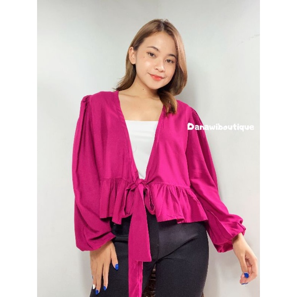 Atasan Kimono Ikat Rempel