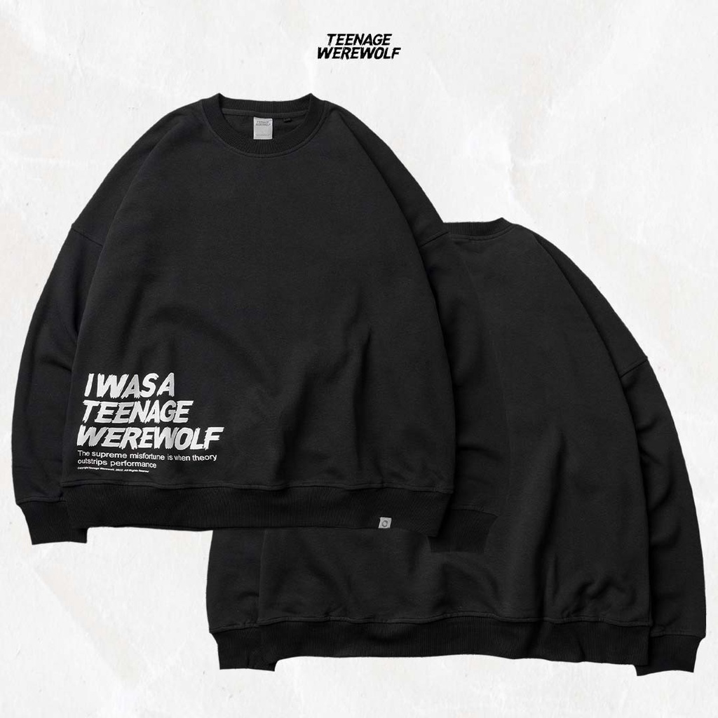 Teenage Werewolf Sweatshirt Theory Black