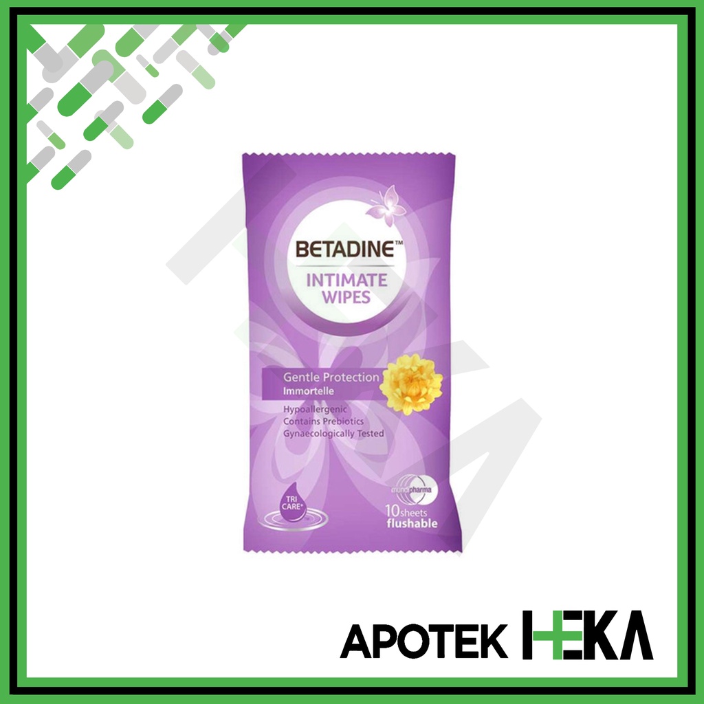 Betadine Feminine Wipes isi 10 Lembar - Pembersih Daerah Kewanitaan (SEMARANG)