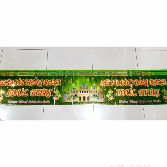 NEW Banner Selamat Idul Fitri Rumbai Dekorasi Ramadhan Garland Lebaran Harga Grosir Termurah