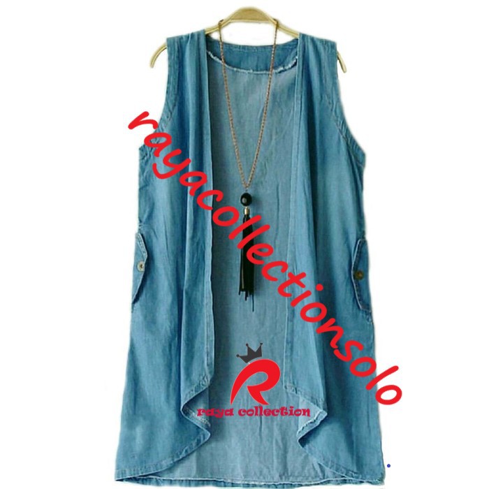 KANSAS VEST JEANS / ROMPI JEANS MURAH / KANSAS BUNTUNG WANITA JUMBO