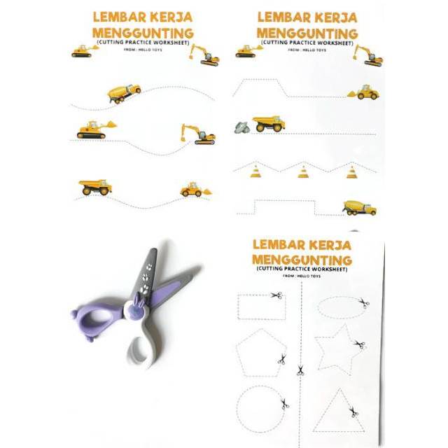 

New [montessori] GUNTING ANAK dari plastik - maped kidi cut (BACA CAPTION)