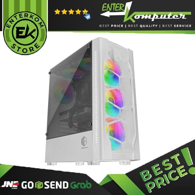 Jual CASING PC CUBE GAMING BYRON WHITE ATX / CASING GAMING