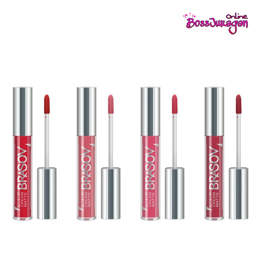 (BOSS) BRASOV LIP CREAM MATTE -  LIP CREAM MATTE FREASH &amp; LONG LASTING  BRASOV