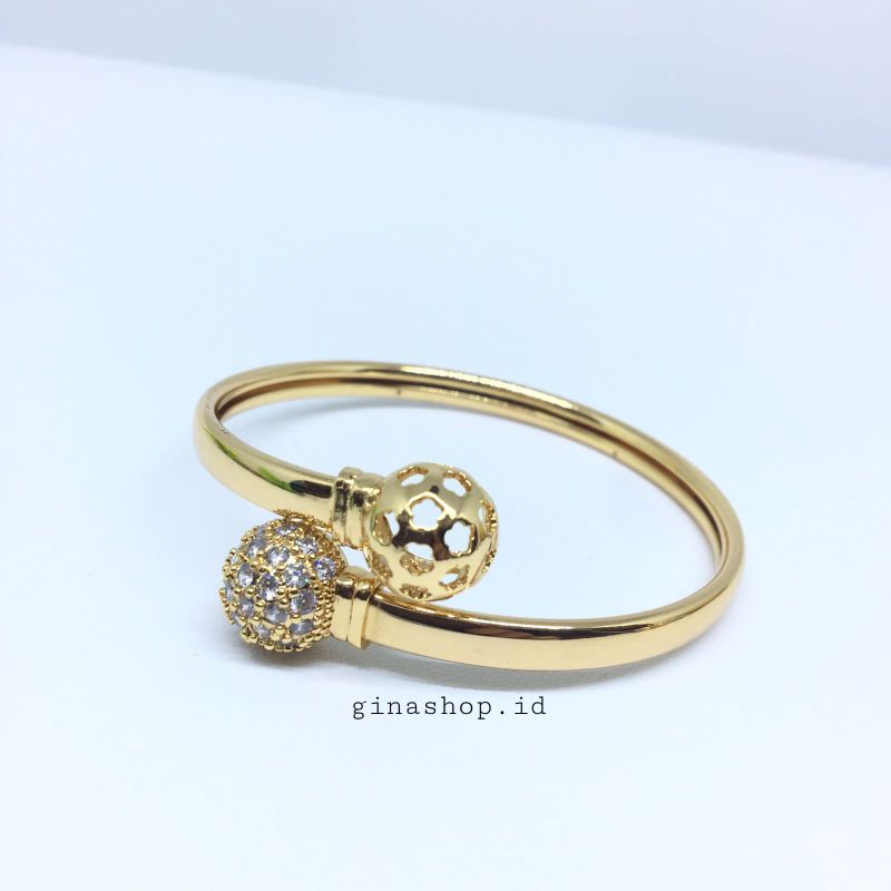 Gelang Bangkok Wanita Emas 18k Anti Karat Gelang Kobra Satuset Cincin Gelang Termurah BEST SELLER