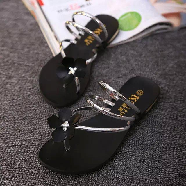 Sendal Tali Wanita Import Fashion Sandal Slop Cewek Murah Sendal Jepit Santai Terkini SD-070