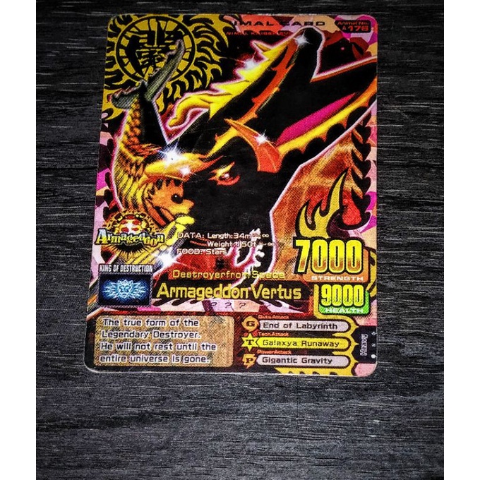 ARMAGEDDON VERTUS ULTRA RARE EVOLUTION 7 A-176E ANIMAL KAISER CARD ORIGINAL