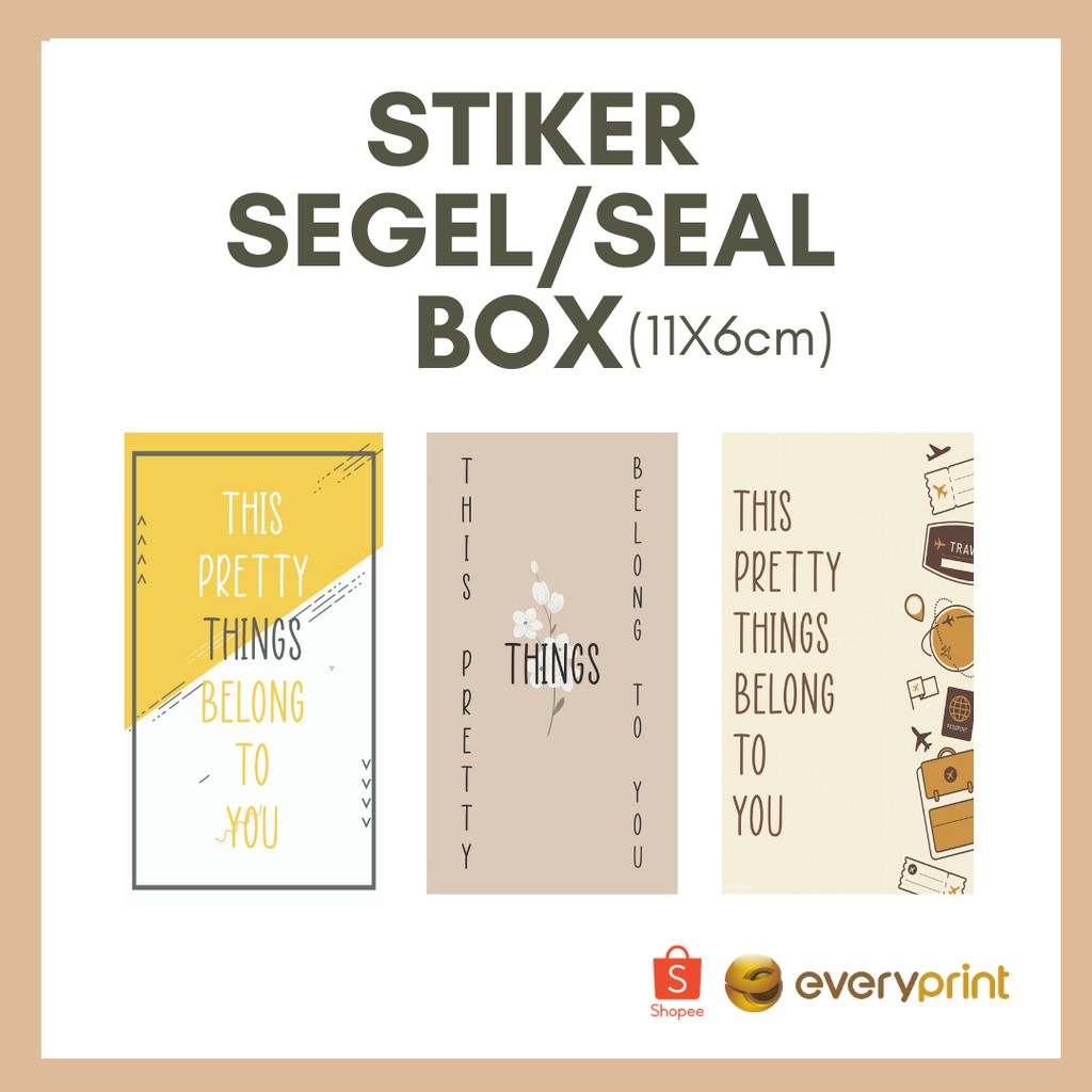 

(11x6cm) Stiker Segel Seal Kemasan Online Shop Packing Murah