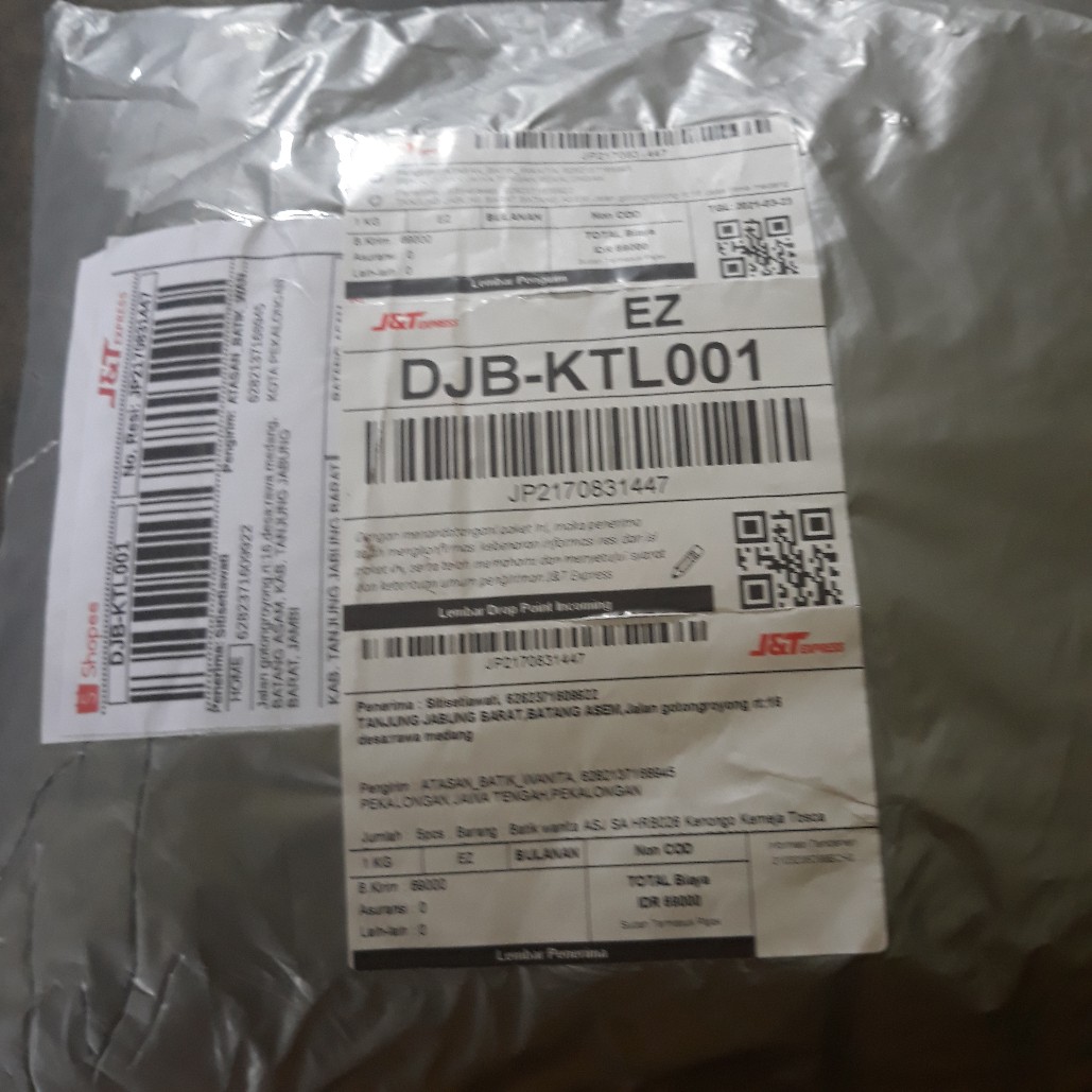 Tey-17 Batik Wanita Asj Sa Hrb026 Kenongo Kemeja Tosca Pendek