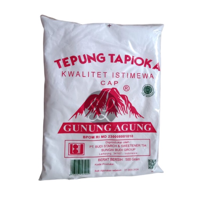 Tepung Tapioka Kanji Gunung Agung Merah 500 Gram