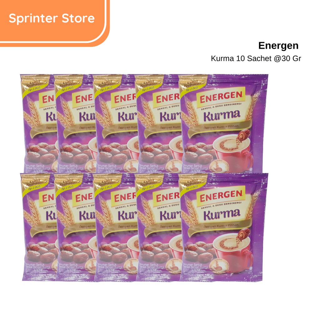 

Energen Sereal Kurma 1 Renceng isi 10 bungkus X 30gr