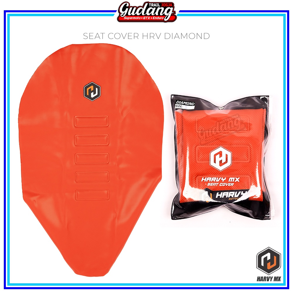 Seat Cover Pelindung Kulit Jok HRV Type DIAMOND KLX DTRACKER BIGFOOT CRF 150L KTM Hitam Merah Hijau Biru Orange