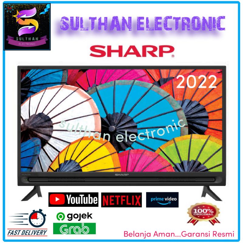 SHARP LED 32 INCH TV 2K HD NEW EASY SMART TV 2TC-32F1i YOUTUBE WiFi