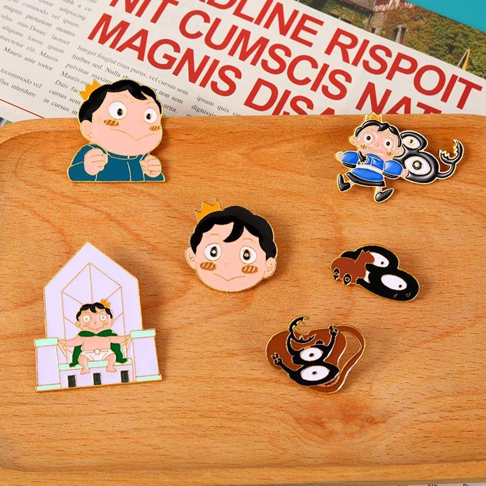 Mxbeauty Pangkat Raja Pakaian Dekorasi Hadiah Kartun Decor Badge Badge Pin Kerah Pin Anime Badge