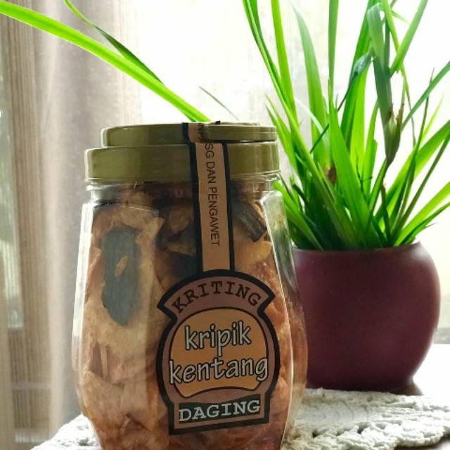 

kripik kentang daging
