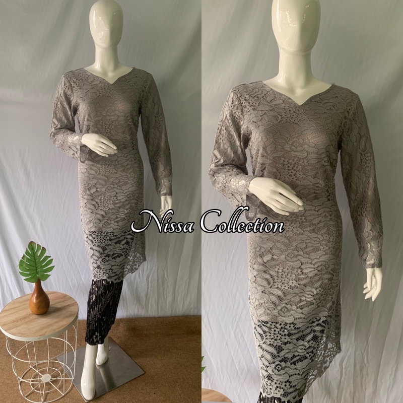 Kebaya Tunik Brokat. Kebaya Wisuda. Kebaya Lamaran. Kebaya modern. kebaya kekinian