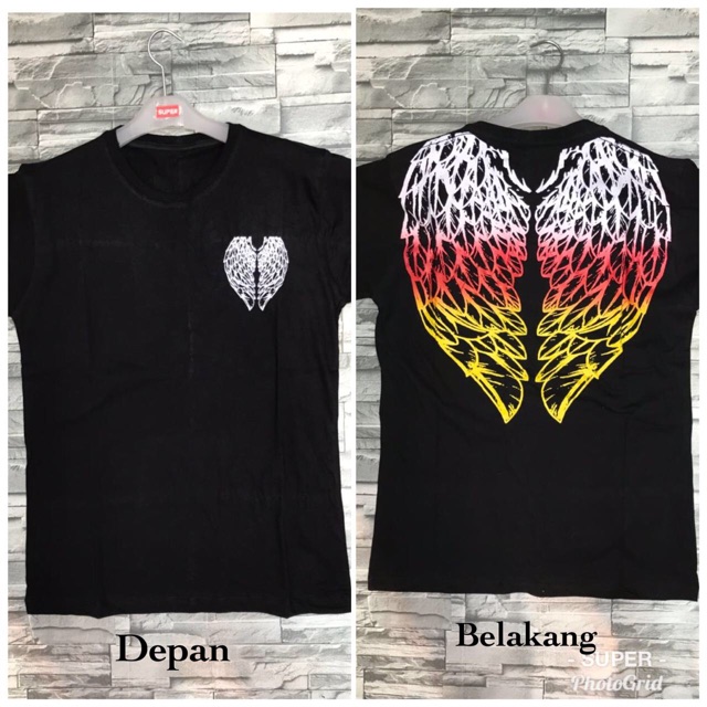 Grosir Kaos Marcelo Burlon  Kaos Sayap 