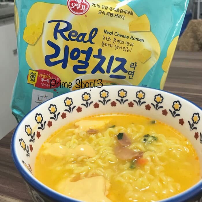 Ottogi Real Cheese Ramen New Pack Korean Instant Noodle