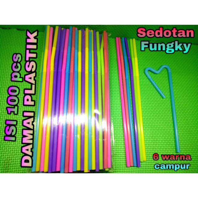 ISI 100 PCS SEDOTAN ULIR FUNGKY SEDOTAN STRAWBERRY FUNGKY SPIRAL BENGKOK FUNGKY