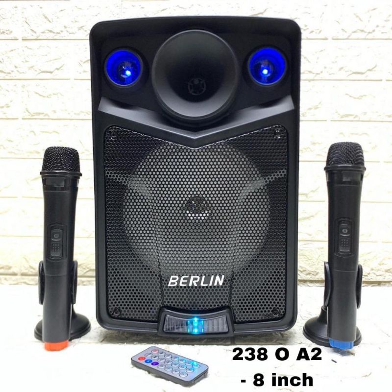 Speaker Portable Wireless Berlin 238 O A2 Original 8 inch Bluetooth