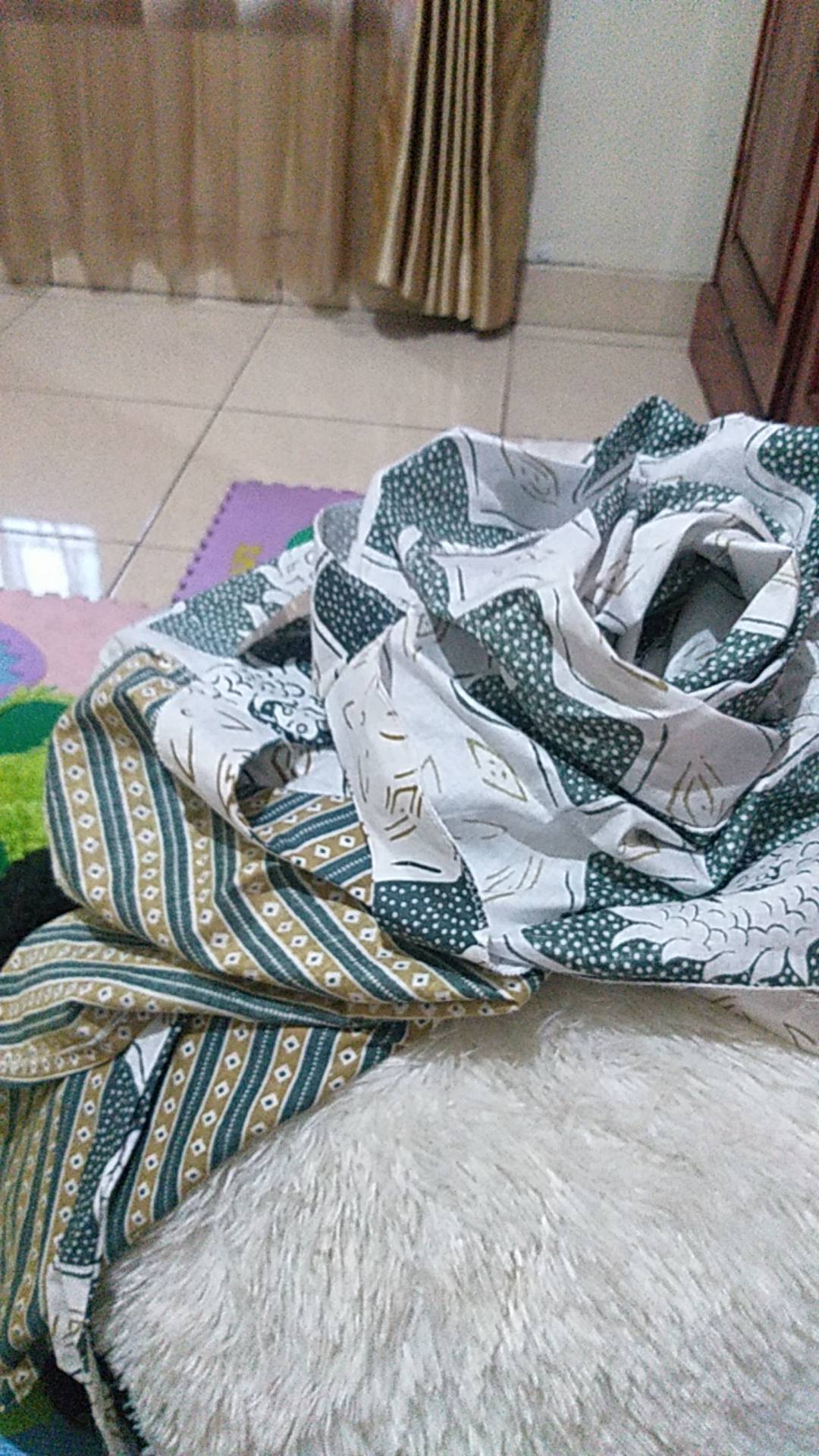 M-l-xl-xxl Batik Wanita Asj Sa Hrb026 Kenongo Kemeja Tosca Pendek