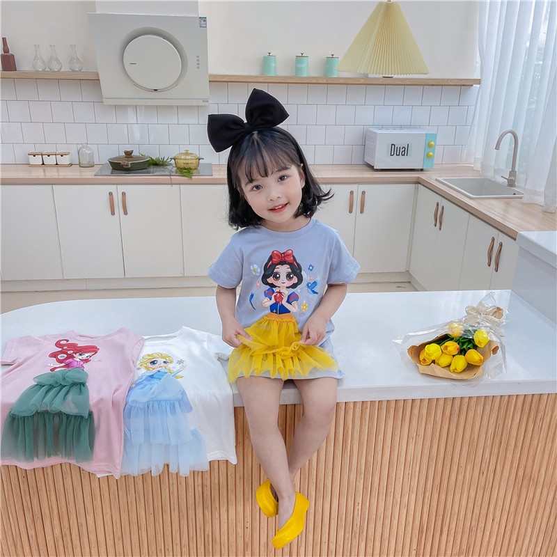 HappyOliver PRINCESS DRESS EBV Baju Dress Anak Perempuan Import/Dress Bayi Perempuan/Gaun Bayi Perempuan/Dress Pesta/Dress Bayi