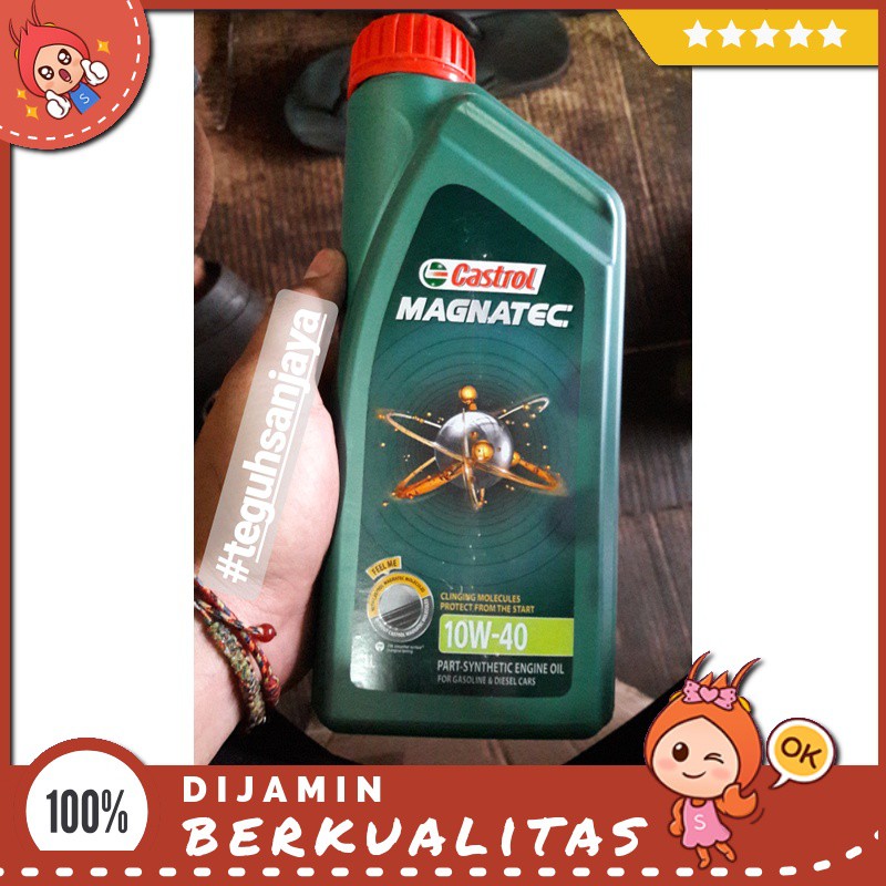 Oli Castrol Magnatec 4T 10W-40 1 Liter Sparepart Motor Murah