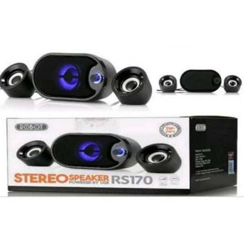 Speaker robot stereo RS-170 speaker with LED