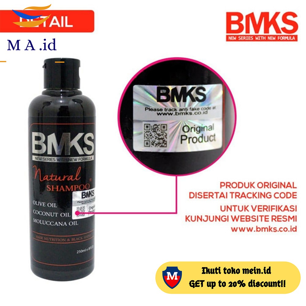[[BISA COD]] BMKS Shampo Kemiri BPOM / BMKS Natural Shampo / BMKS Sampo Ori