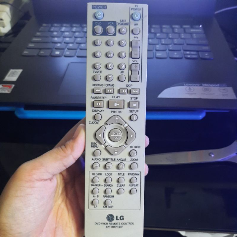 REMOTE REMOT DVD VCR LG 6711R1P104F ORIGINAL ASLI