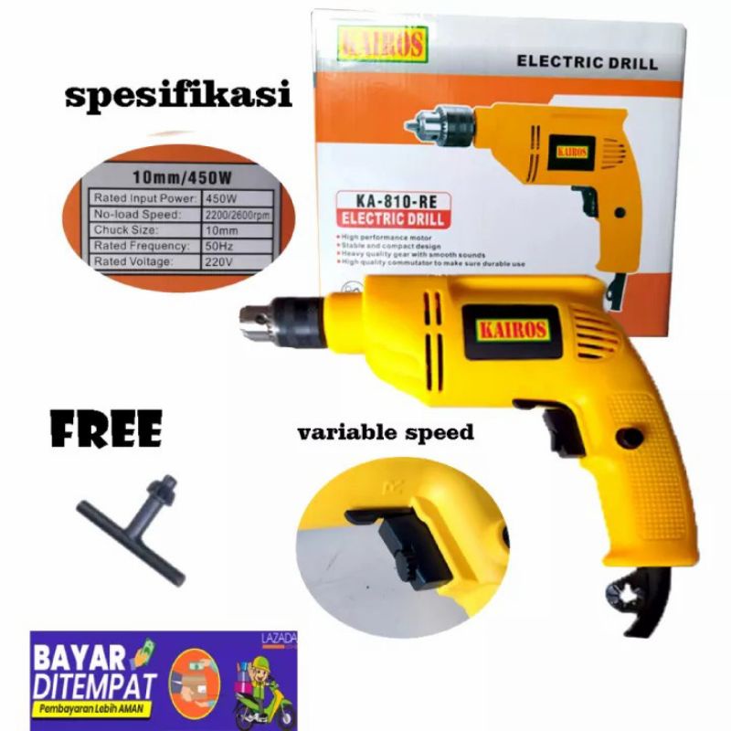 BISA COD Mesin Bor 10mm KAIROS