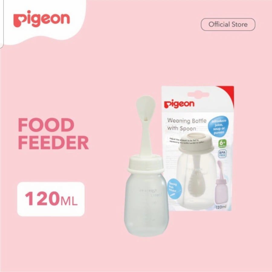 PIGEON Botol Sendok Food Feeder 120 ml/Weaning Bottle With Spoon